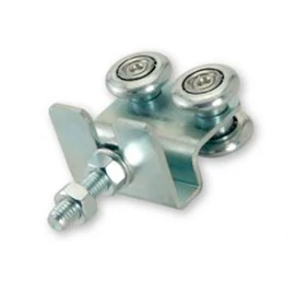 Függ. görgő 4 db. kerékkel, hajlított konzol 