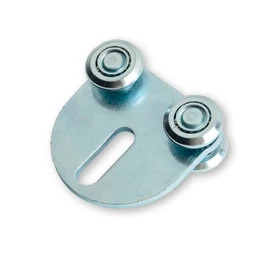 Függ. görgő 4 db. kerékkel, egyenes íves konzol 