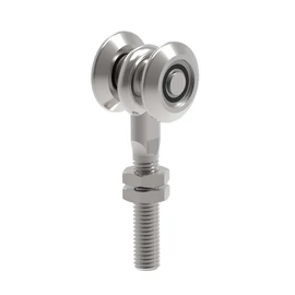 Függ. görgő 2 db. kerékkel M8 