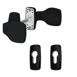 Gomb-gomb garnitúra fekete Merkury