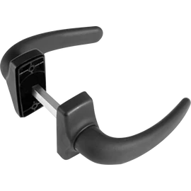 Kilincsgarnitúra fekete műanyag 40-50 mm.