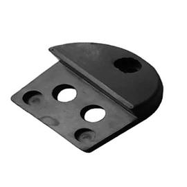 Ütköző szárnyas kapu gumírozott150x130x65 mm.