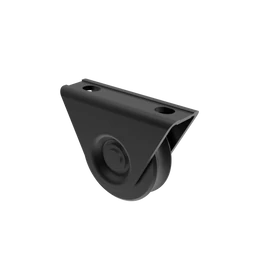 Tolókapu görgő 60 U" R8 csavarozható, fekete