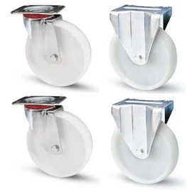 Kerék garnitúra fix+forgó poliamid 80 mm.