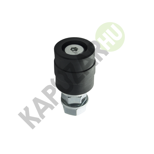 Vezető görgő d 33x36 mm. M12 poliamid /fekete/