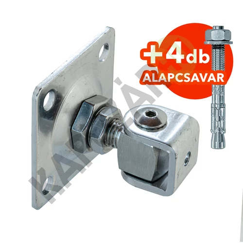 Forgáspont M16 csavarozható+alapcsavar rozsdamentes