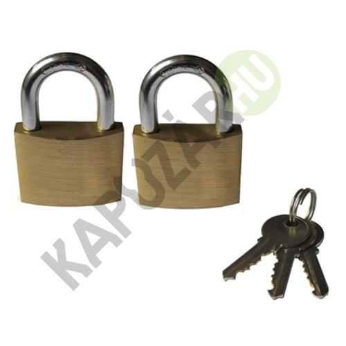 Lakat 40 mm. 2 db. azonos zárlatú