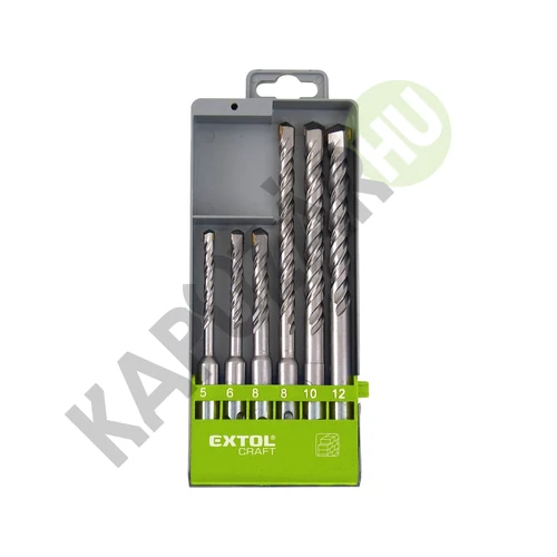 Betonfúró készlet normál befogás 6db. 110 mm 5,6,8, 160 mm 8,10,12, Extol