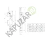 Kép 2/3 - Portálzár 50-es 85/35+betét 30x30 ANBO
