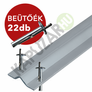 Kép 1/2 - Tolókapu sín Y" profil, csavarozható 3 m. + 22 db. beütőék