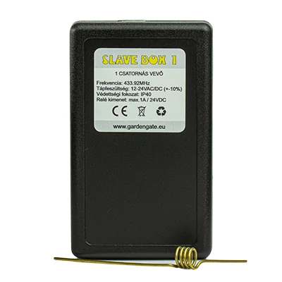 Vevő 4 csatornás SLAVE BOX 4 ugrókódos 12/24V