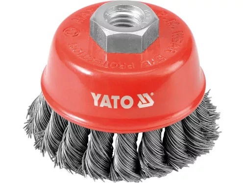 Fazékkefe sodrott 60 mm M14 YATO